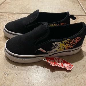 NWT Vans - slip on velcro size 10 toddler